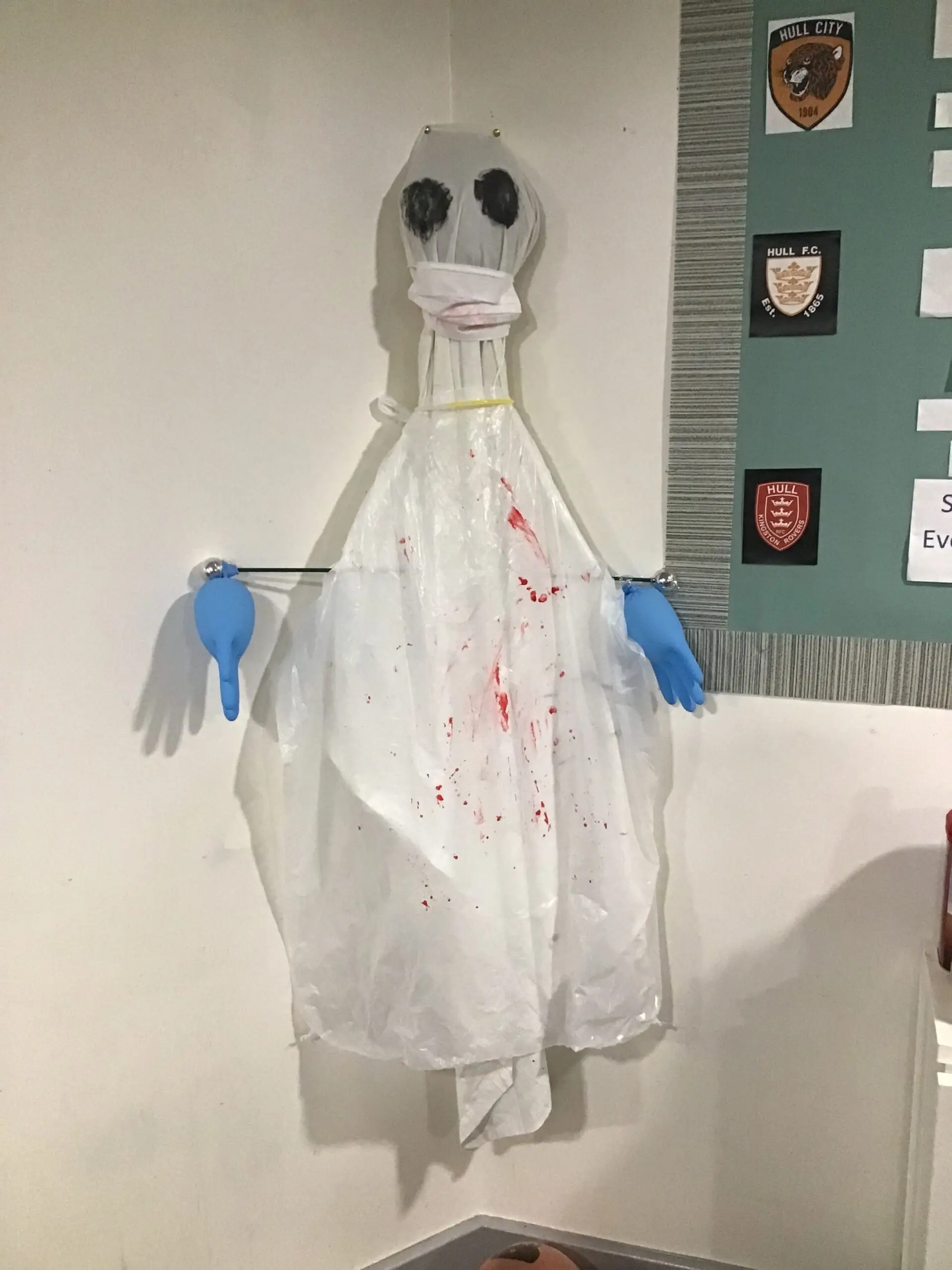 homemade ghost decoration
