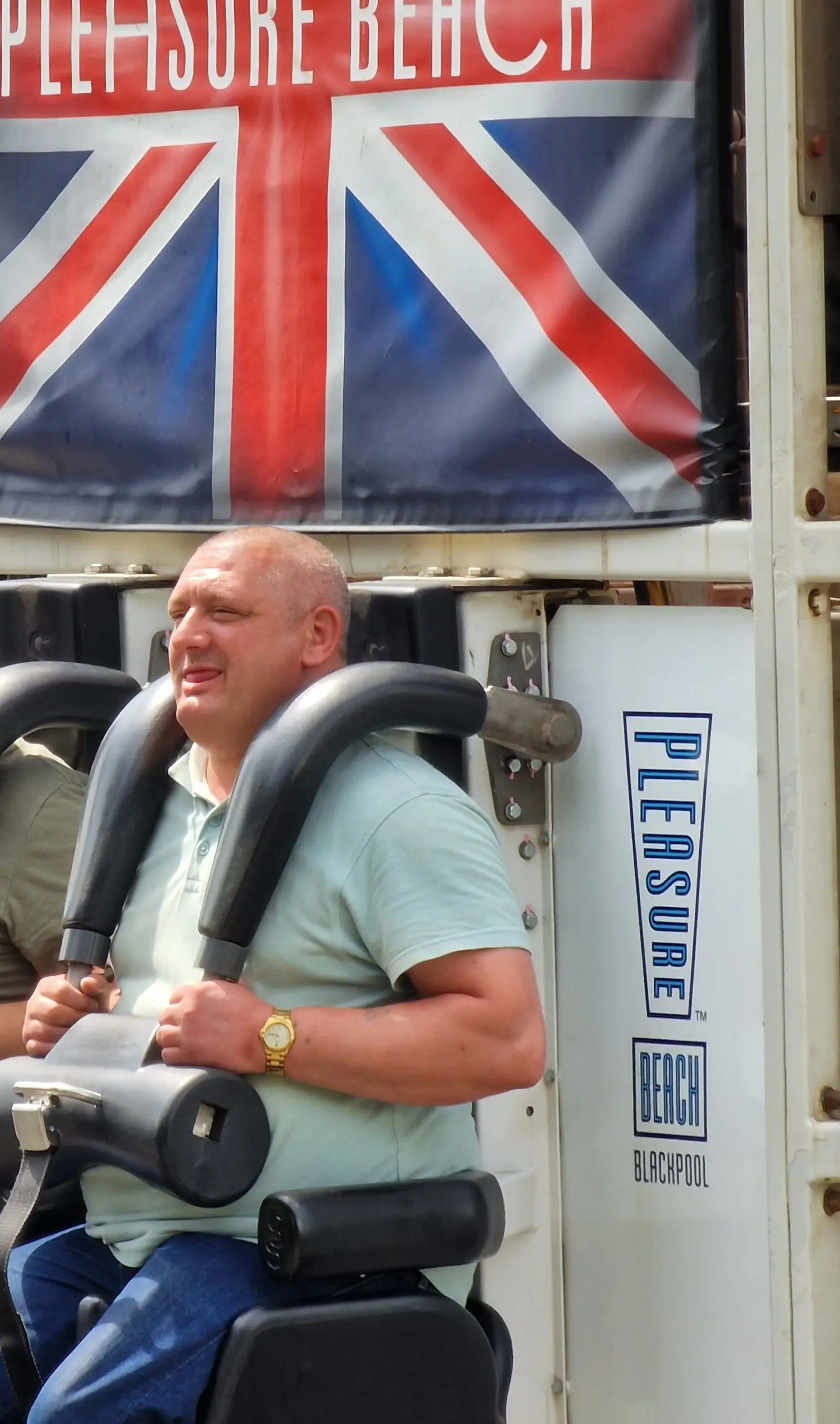 resident on rollercoaster