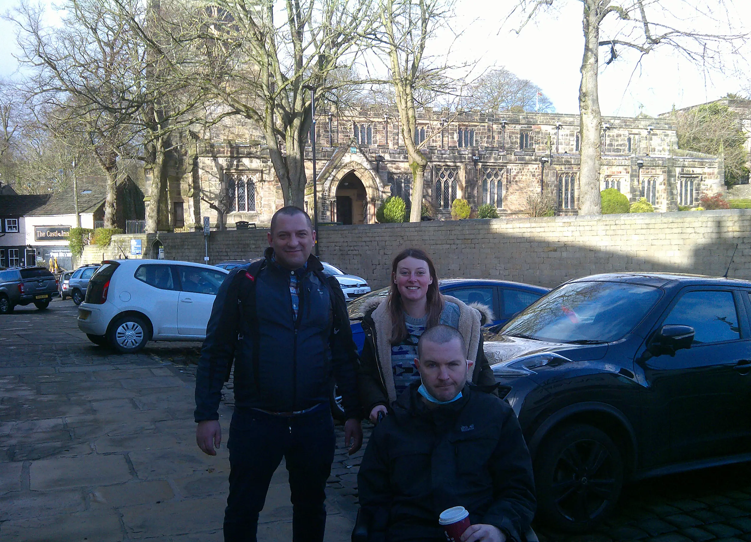 residents enjoying day out at skipton