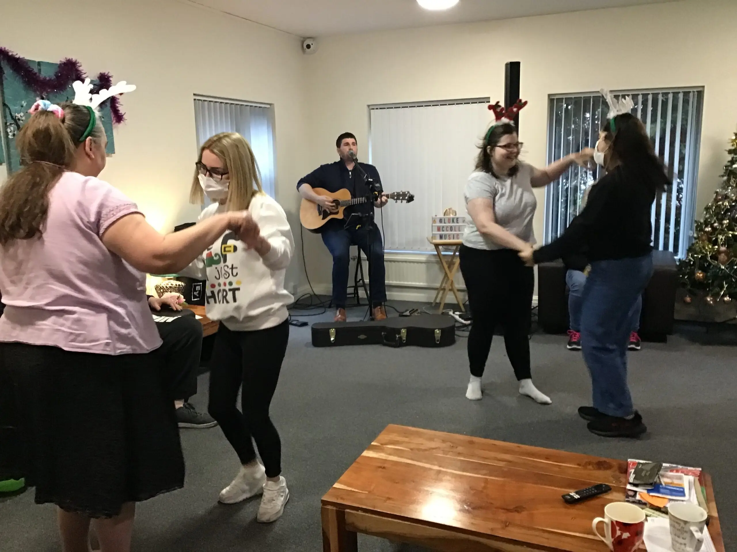 residents dancing