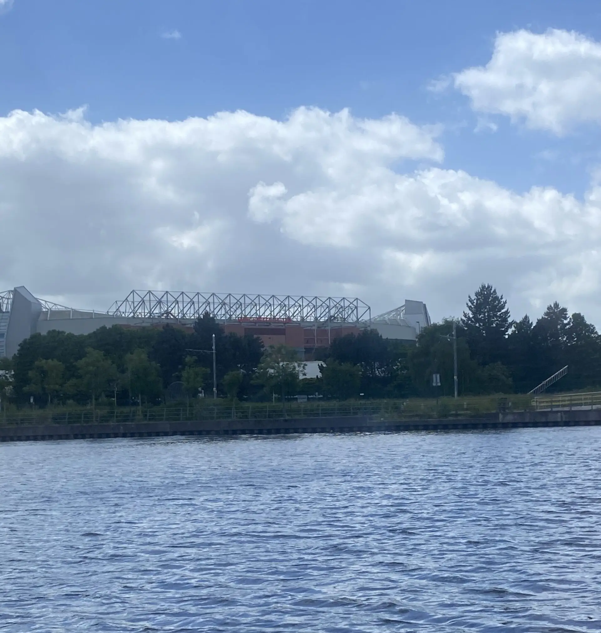 View of football stadium