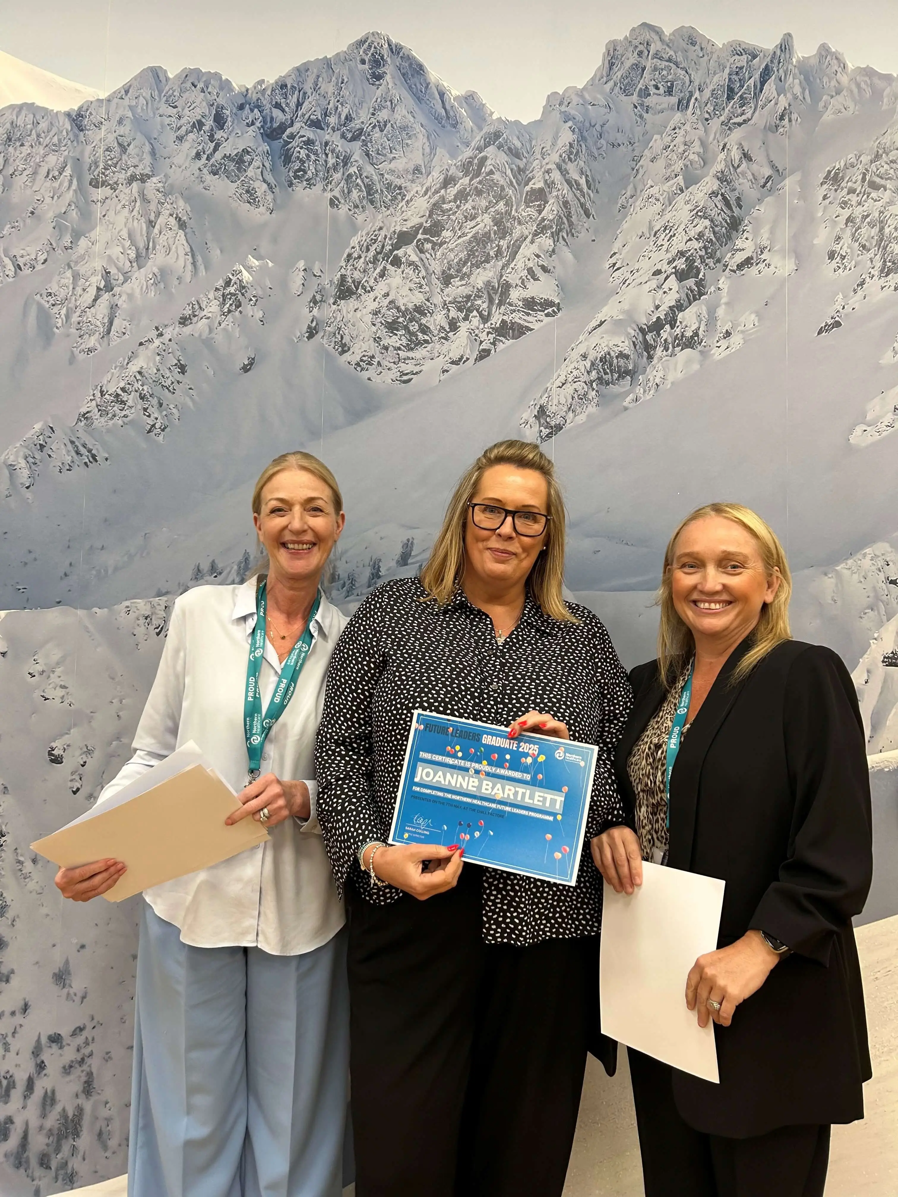Future Leaders Graduate receiving certificate