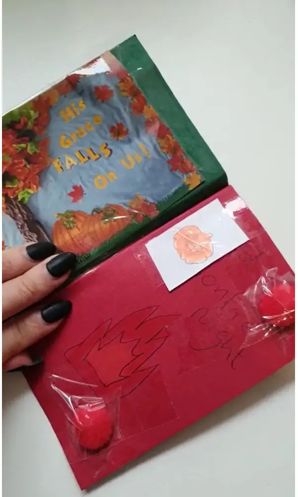 Halloween booklet created by resident