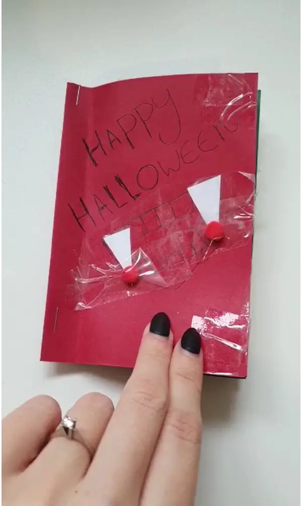 Halloween booklet created by resident