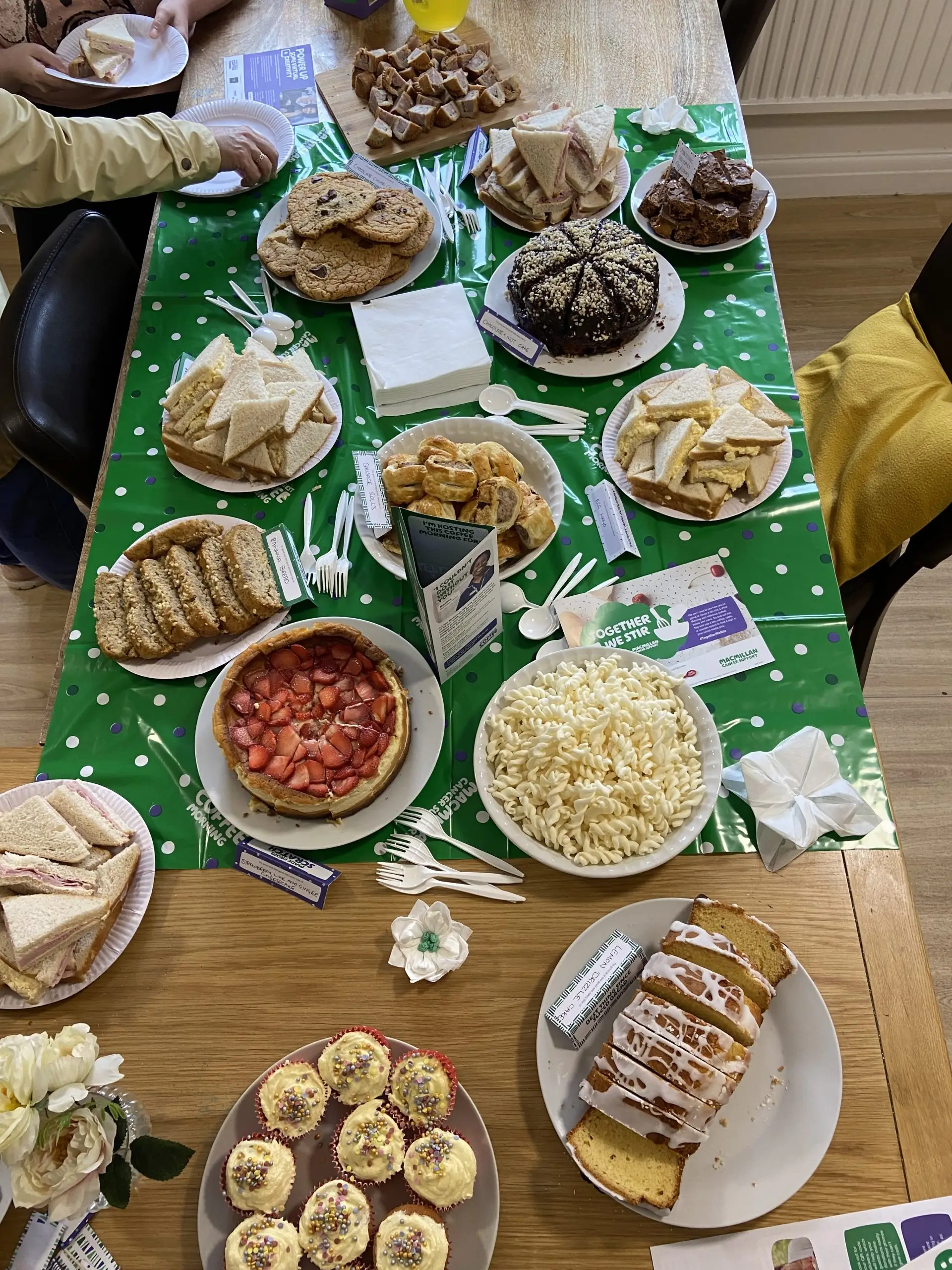 Macmillan coffee morning, cakes