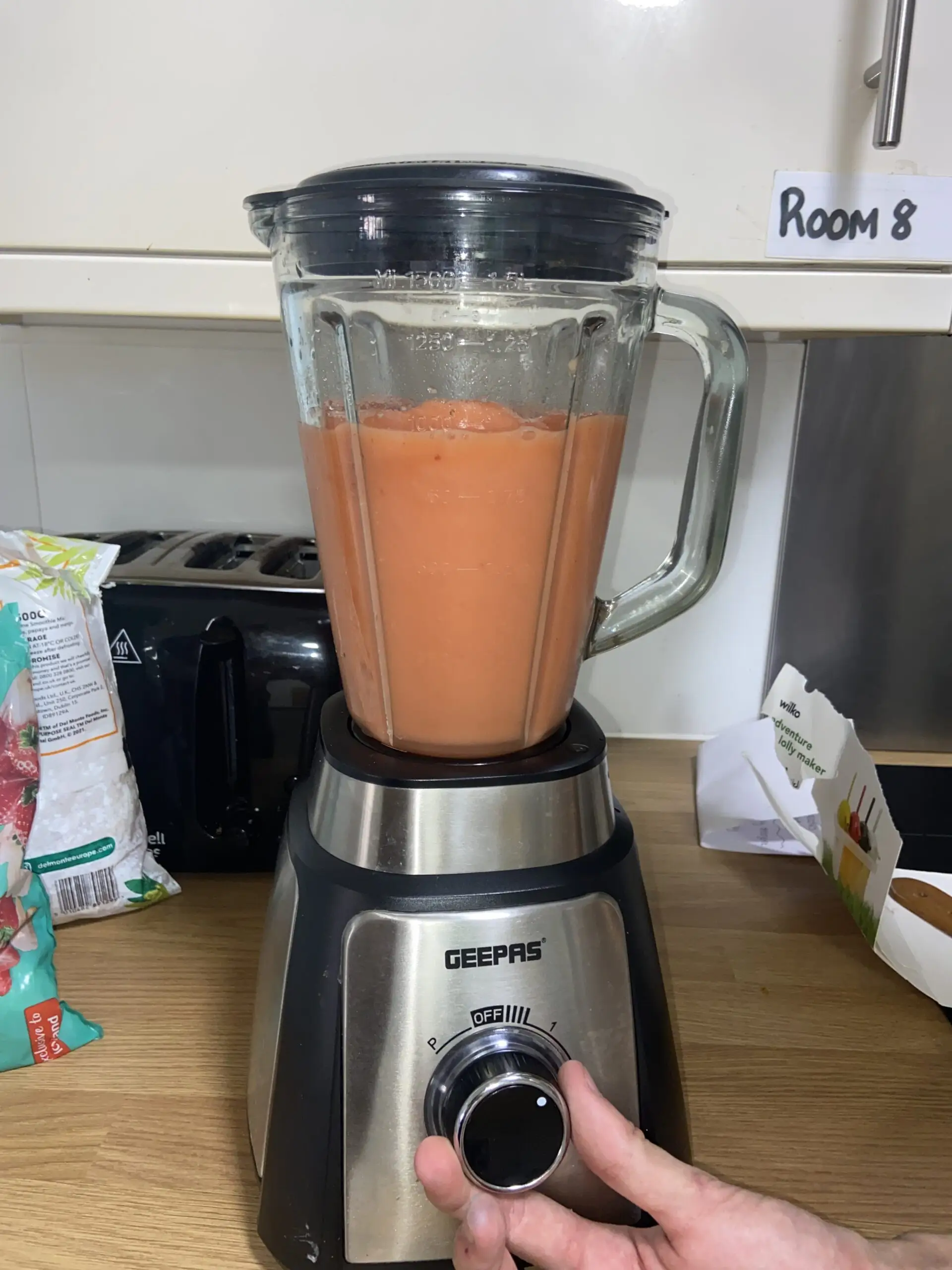 smoothie in blender