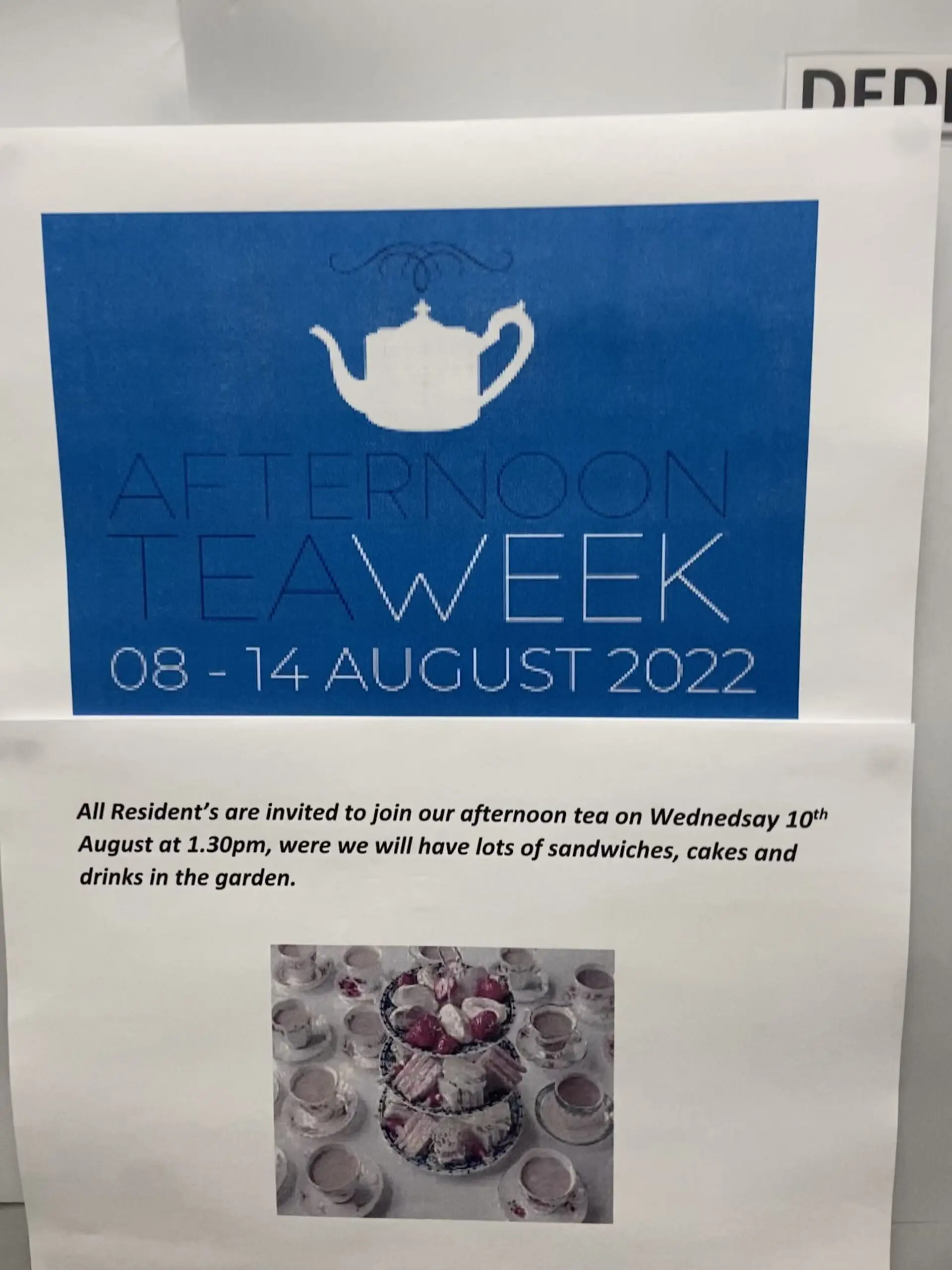 afternoon tea party poster