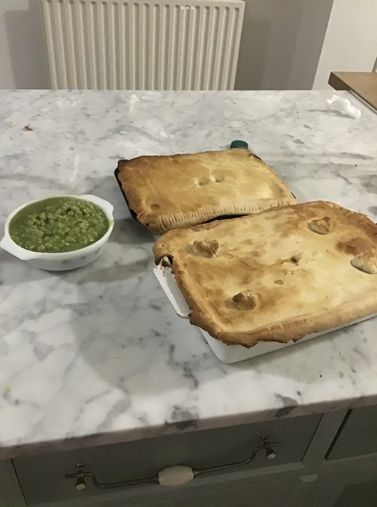 pie and peas