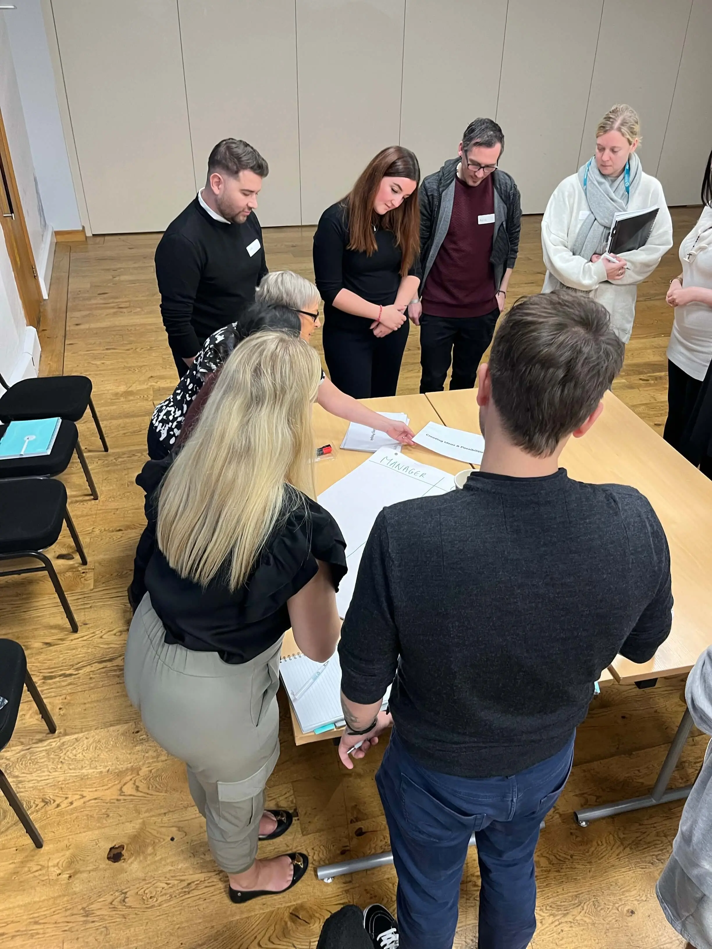 Future Leaders Group participating in activity