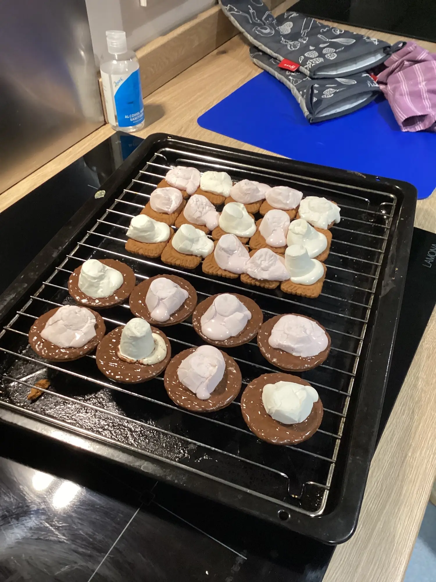 smores in the making...