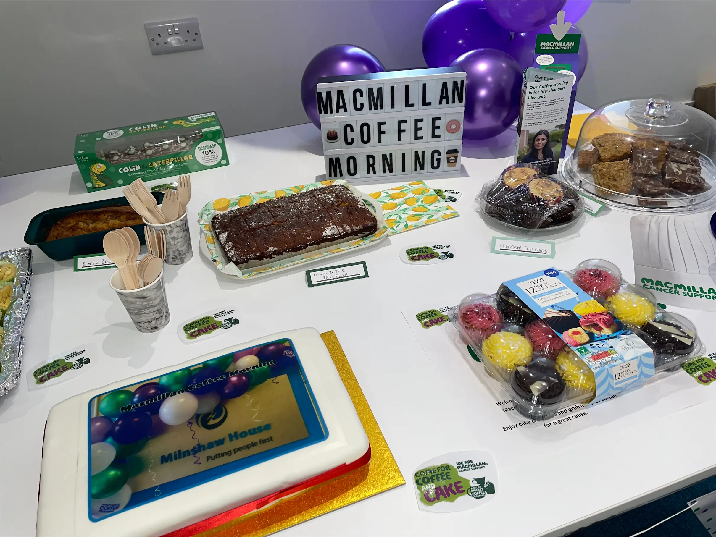 cakes and cookies on table