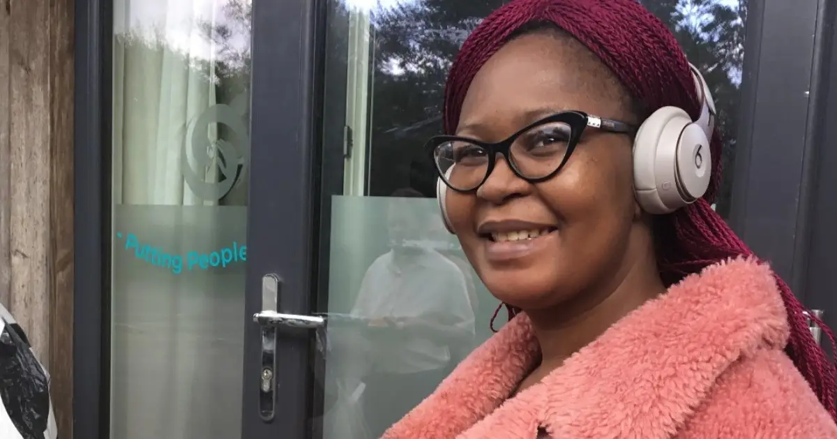 life at mary seacole: resident enjoying BBQ