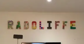 A finished piece of arts and crafts work
