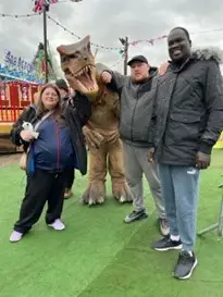 Residents with funfair character