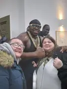 Enjoying the wrestling