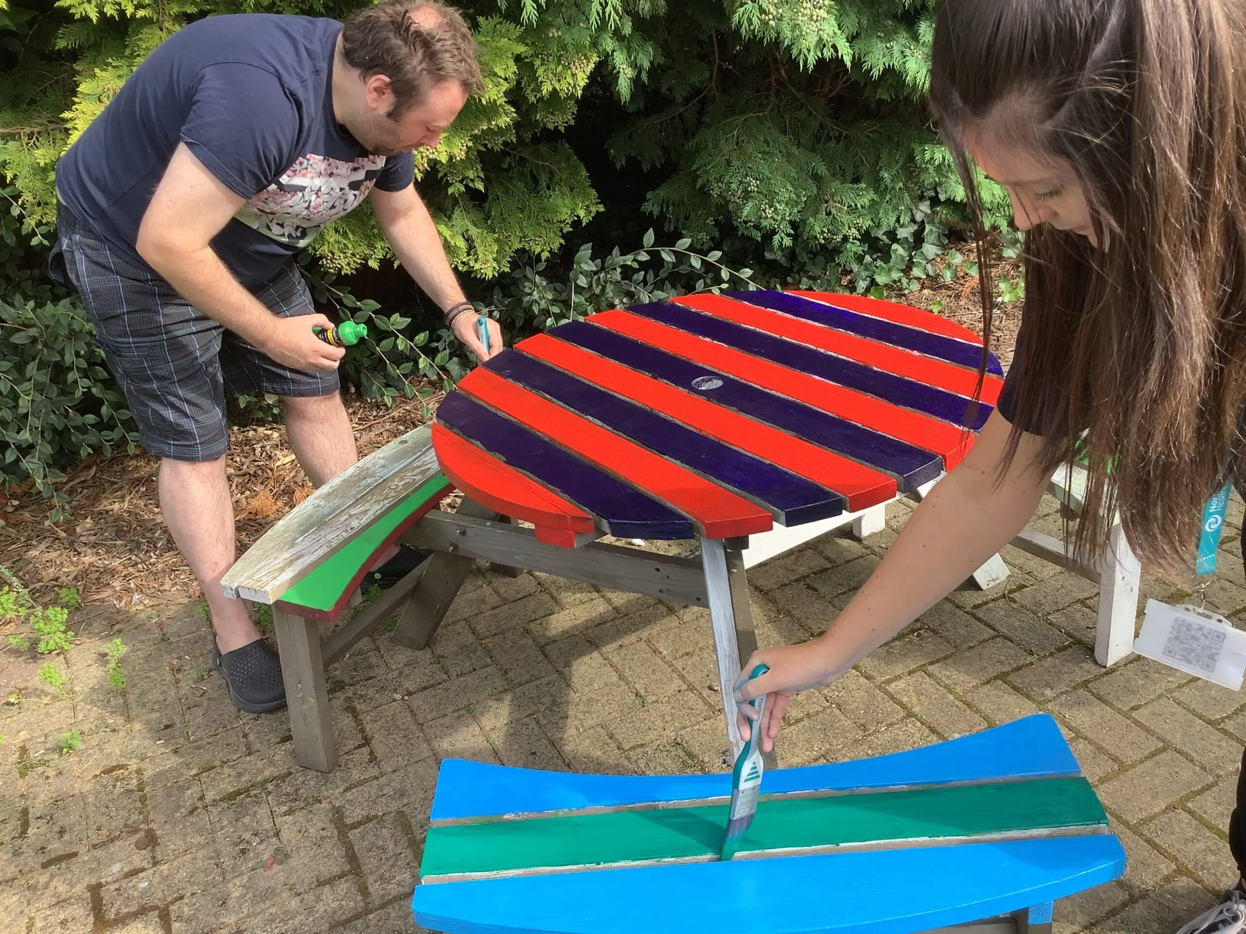 Bench painting