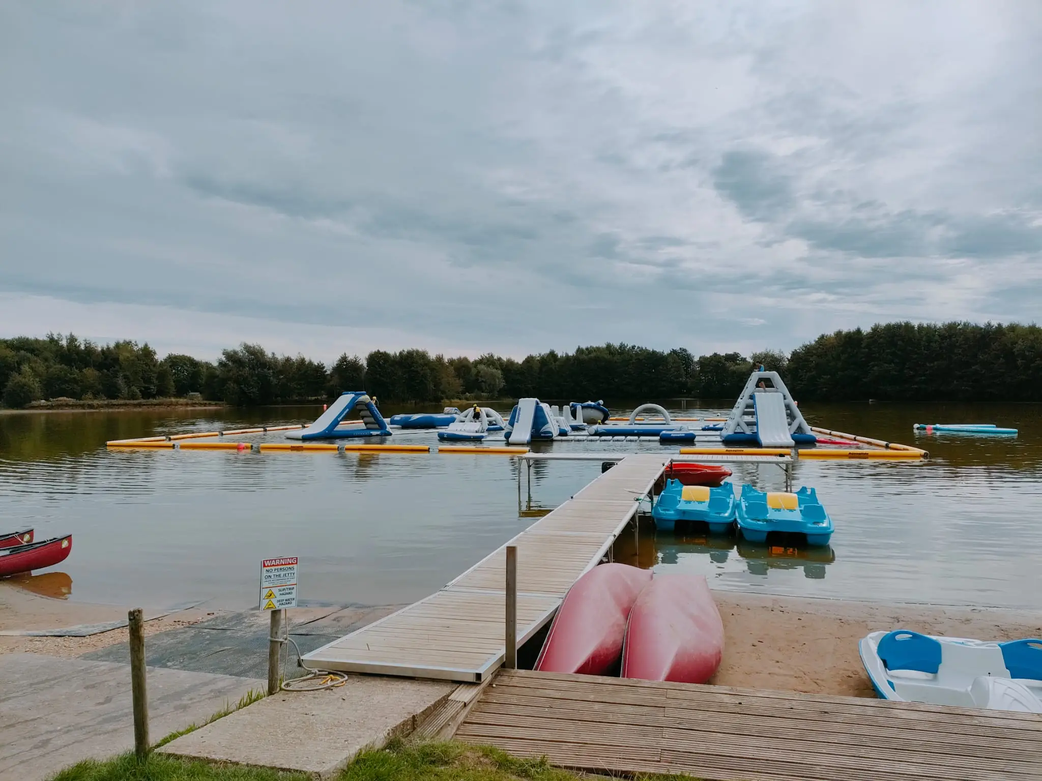 water obstacle course