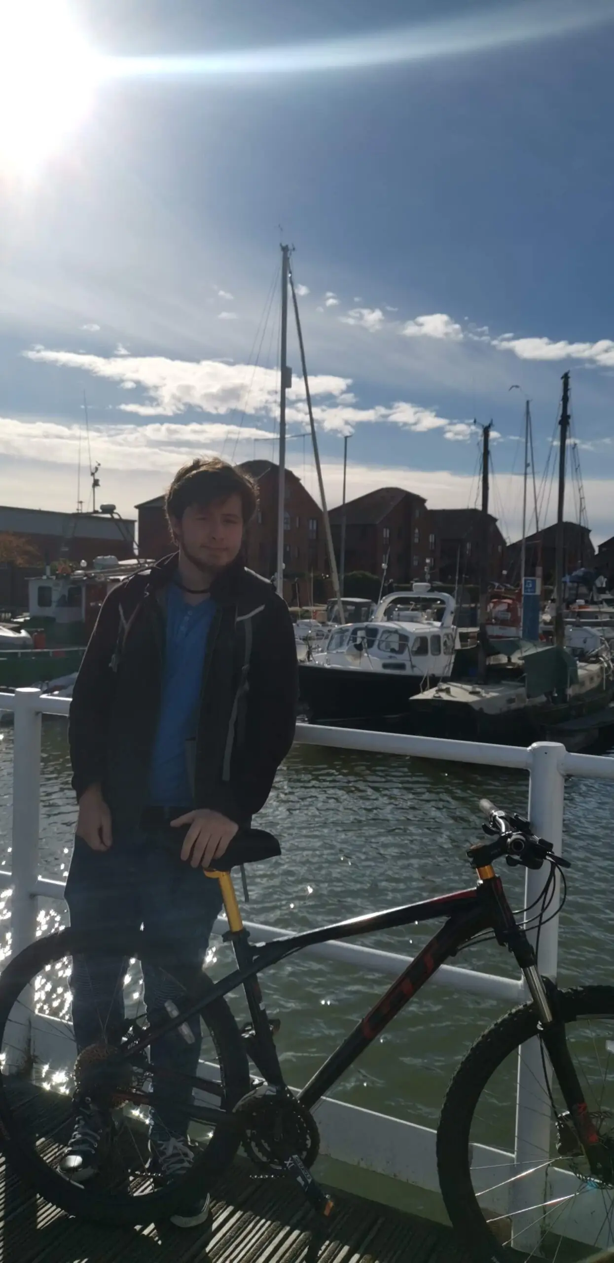 Bike ride on the harbour