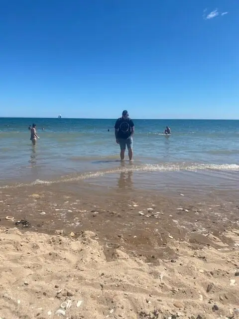 resident on the beach