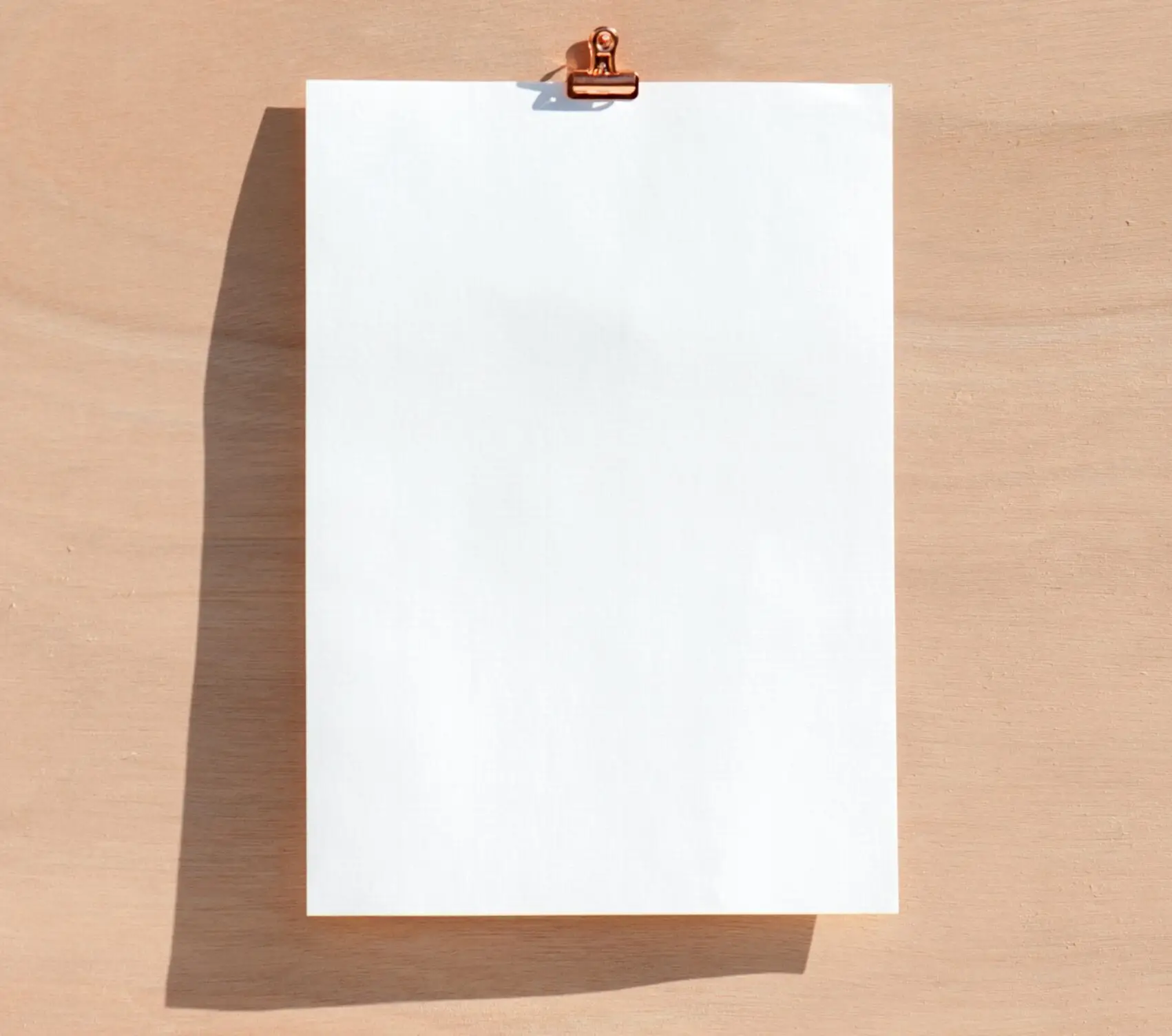 piece of white paper