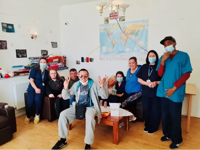 HH residents and staff on Mental Health Awareness Week