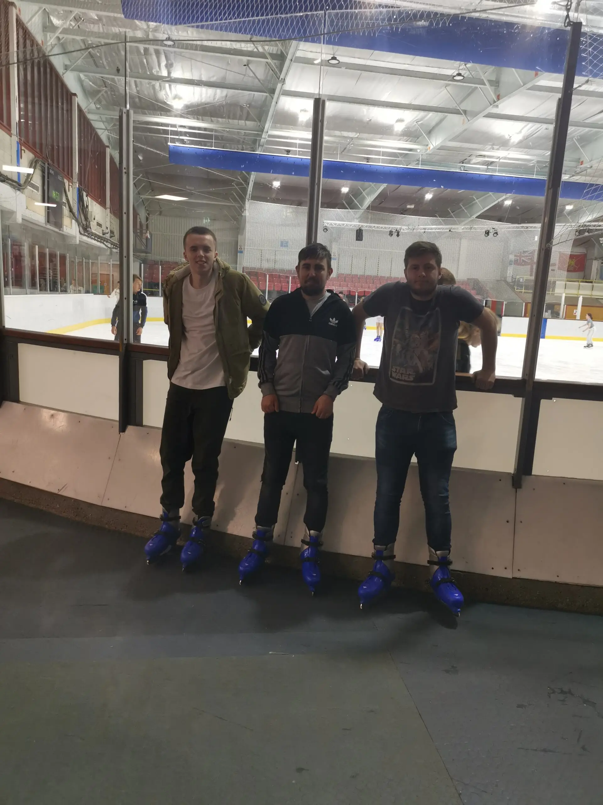 3 residents at ice rink