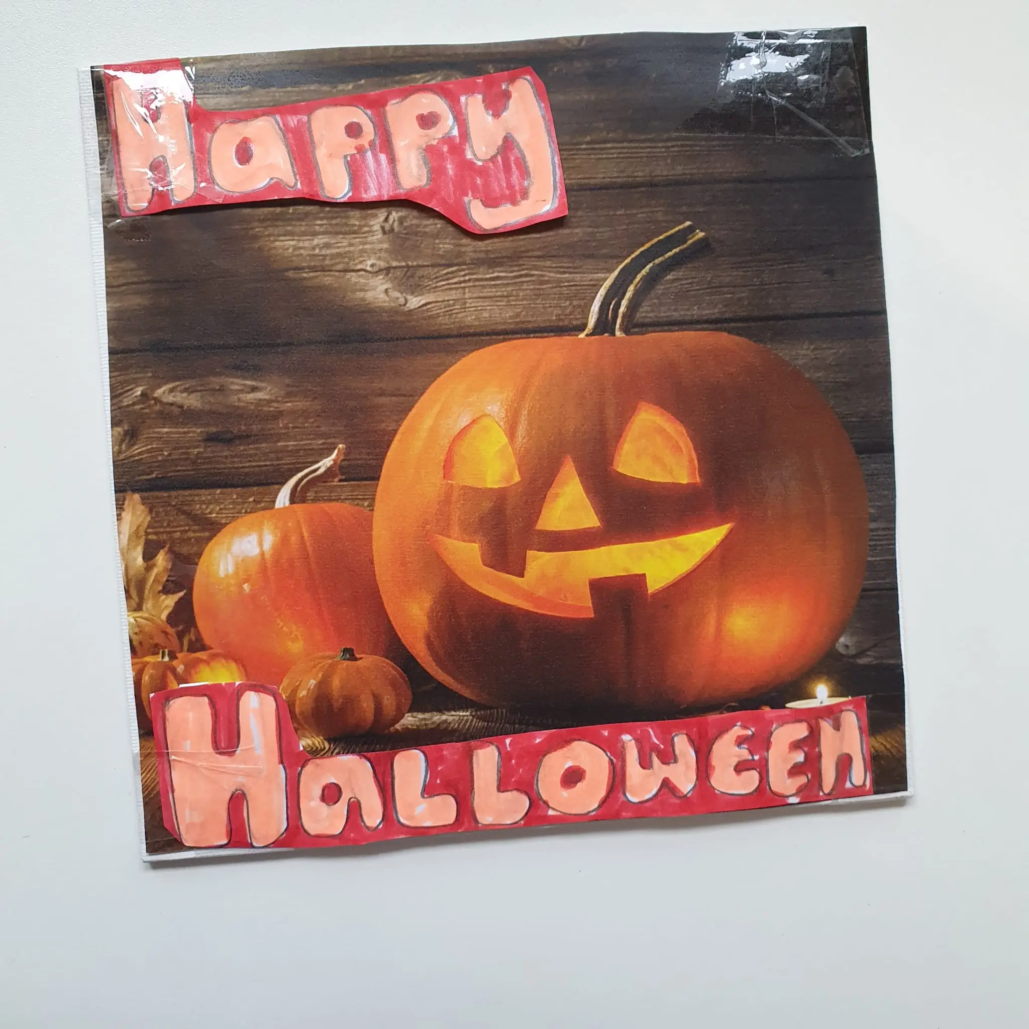 Halloween booklet created by resident
