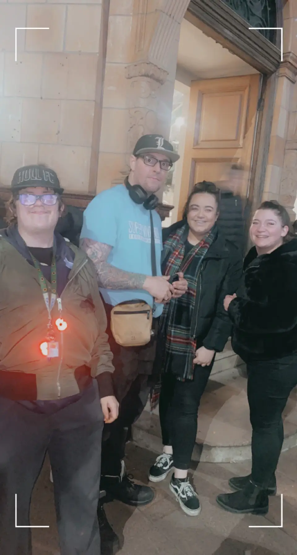 Amy Johnson House residents at Hull Christmas light switch on