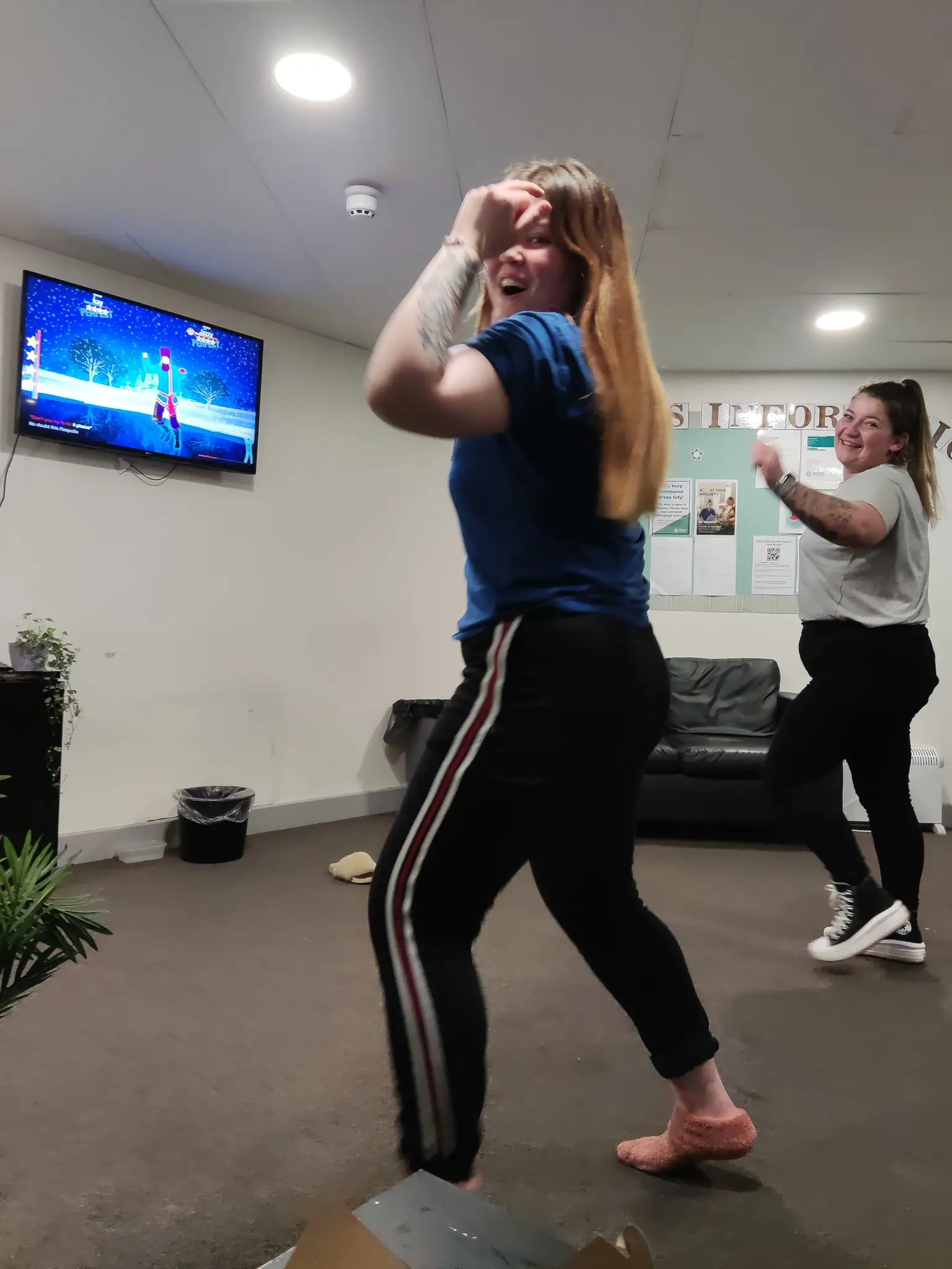 Resident dancing