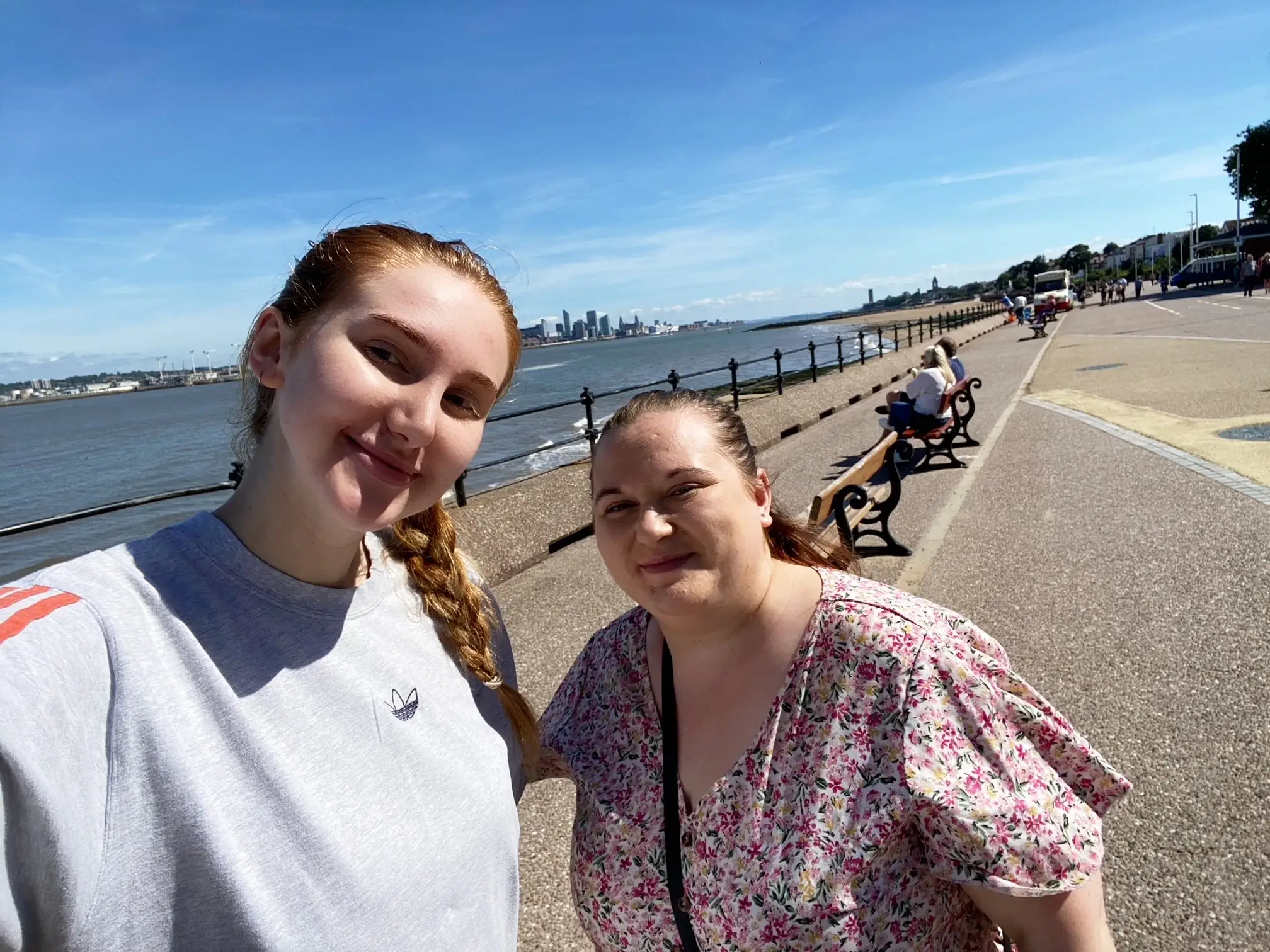 two women on promenade