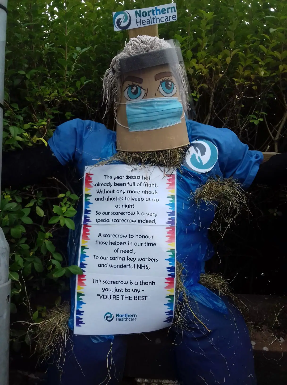 Northern Healthcare scarecrow