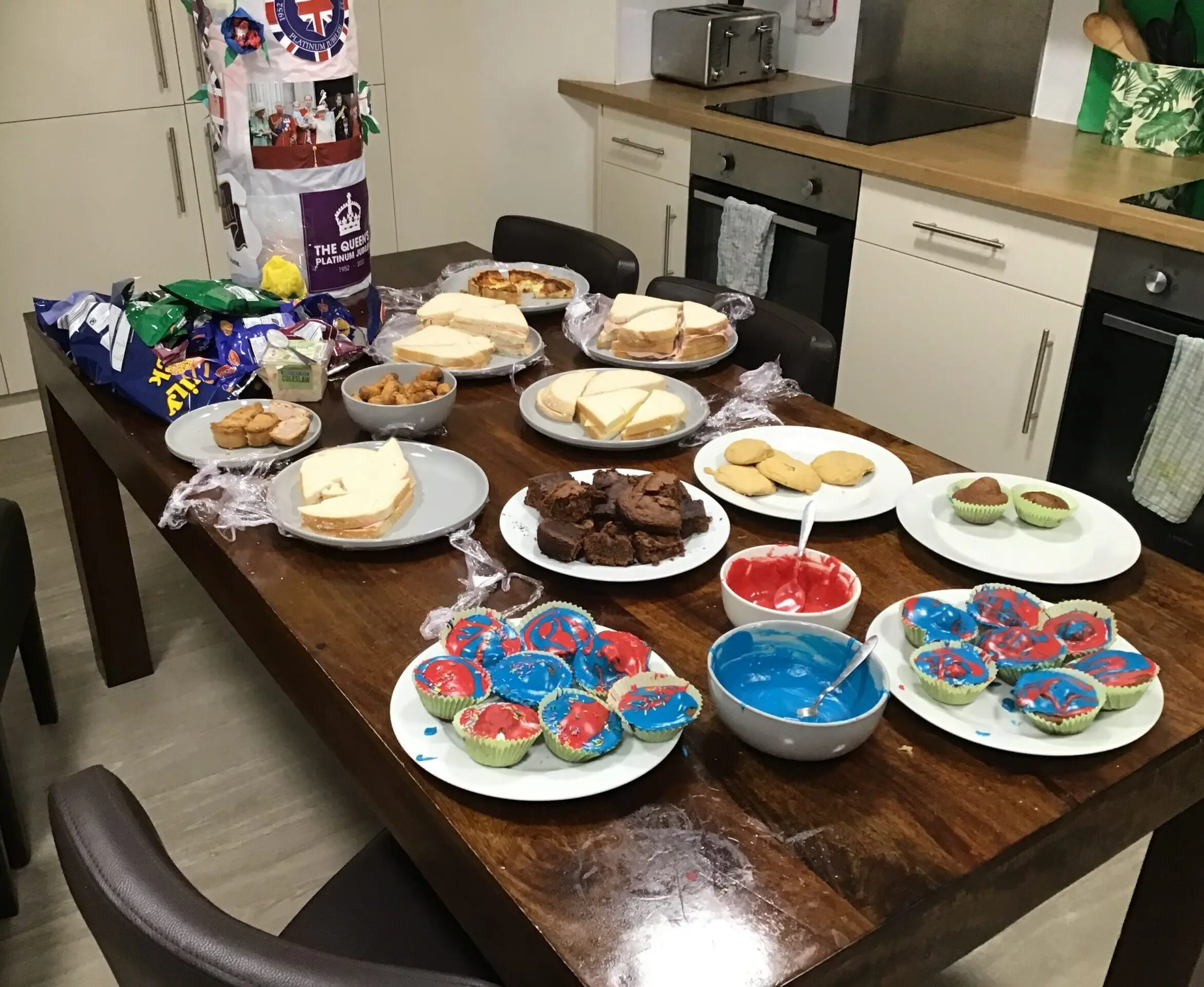 buffet table
