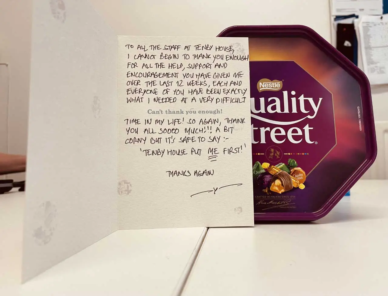 thank you card