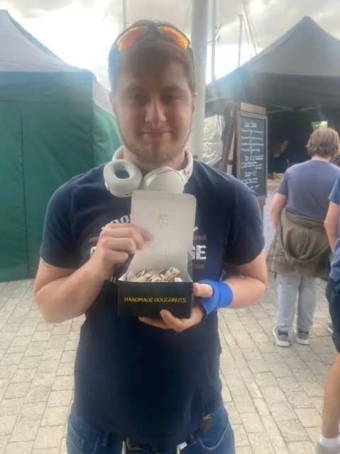 resident at street food festival